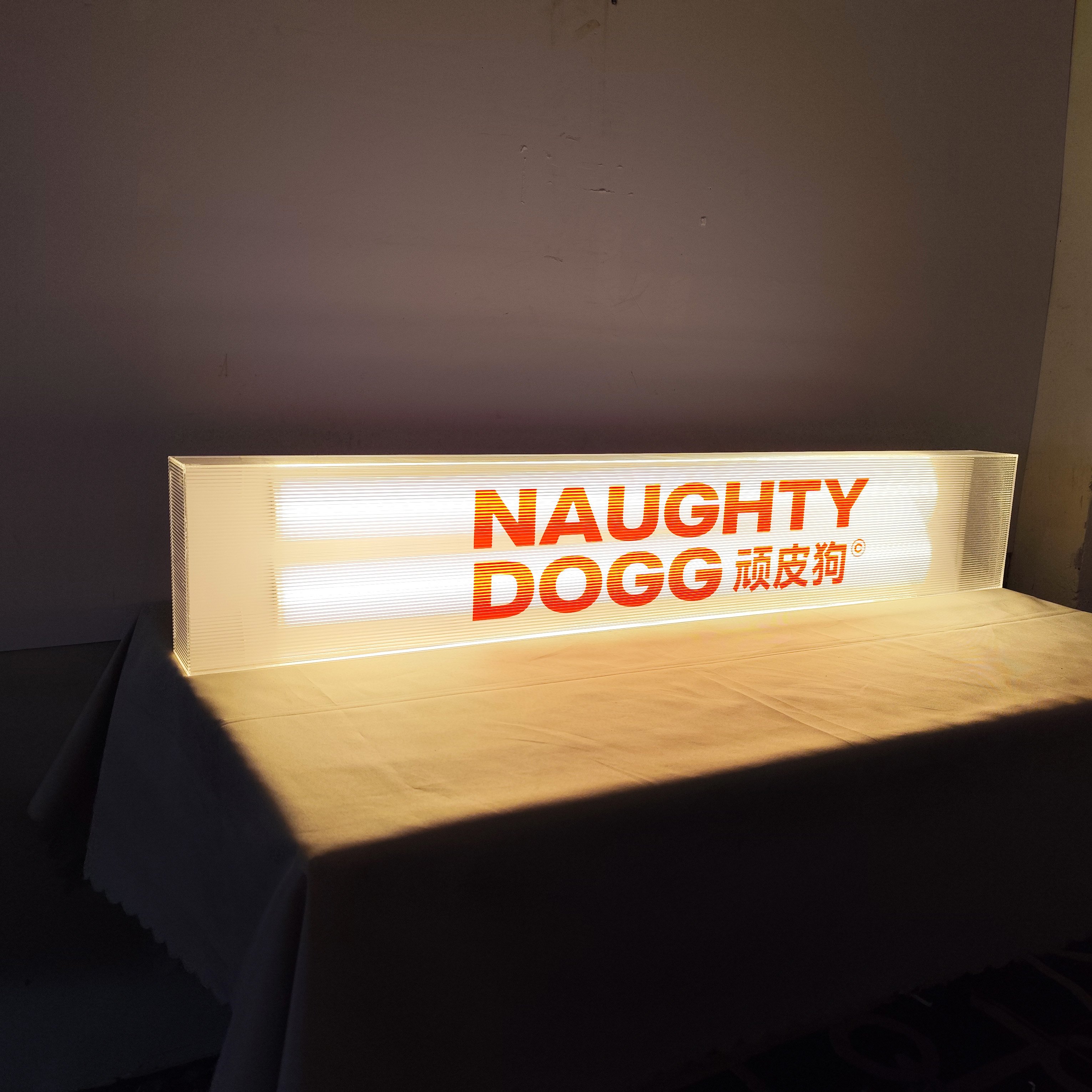 Custom Rectangle Shape LED Light Box Double Acrylic Advertising Sign with Aluminum Profile Frame for Indoor Use in Restaurants