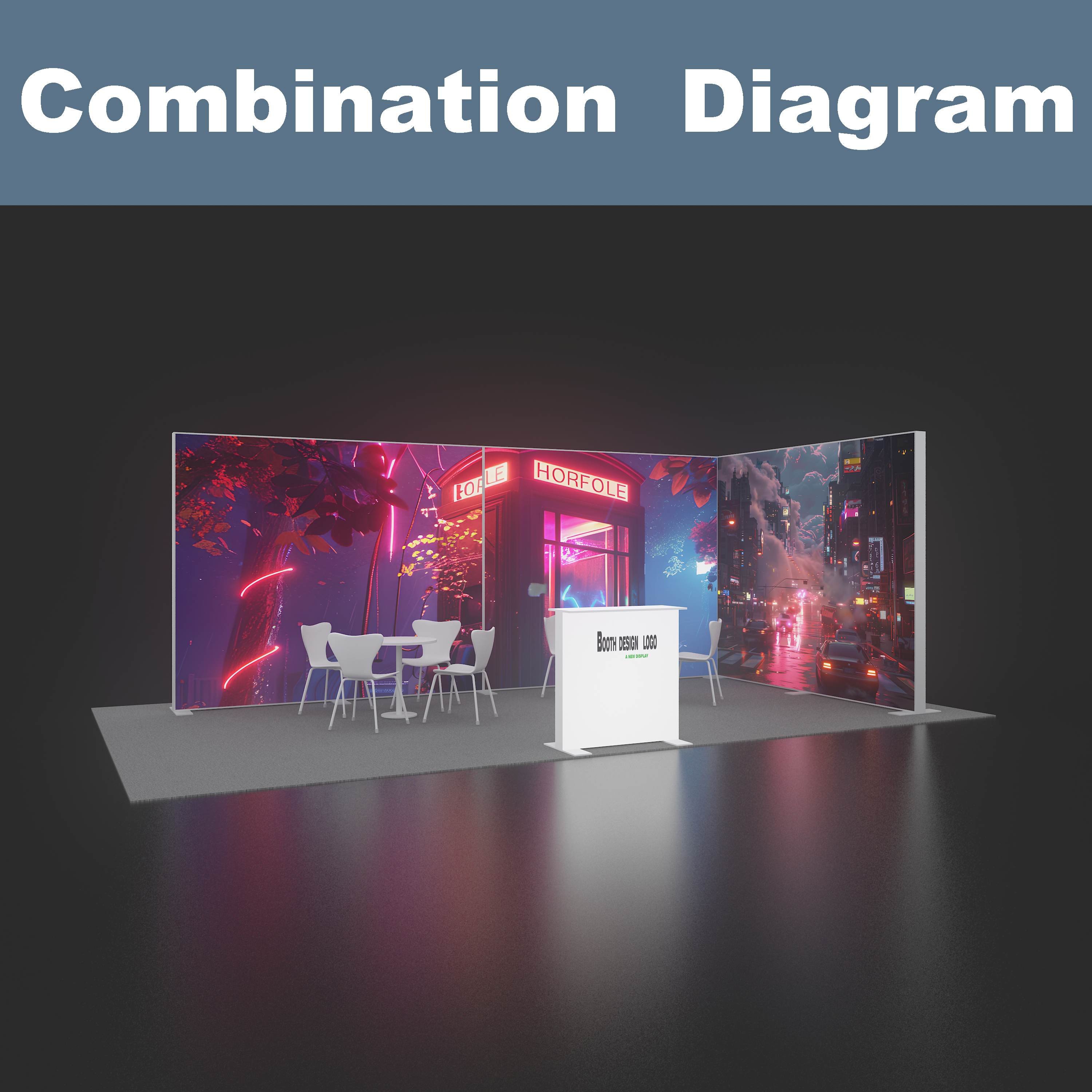 Advertising Tradeshow Exhibition Booth Display Tension Fabric Backdrop SEG Pop Up Led Backlit Light Box Photo Light Box Led Seg