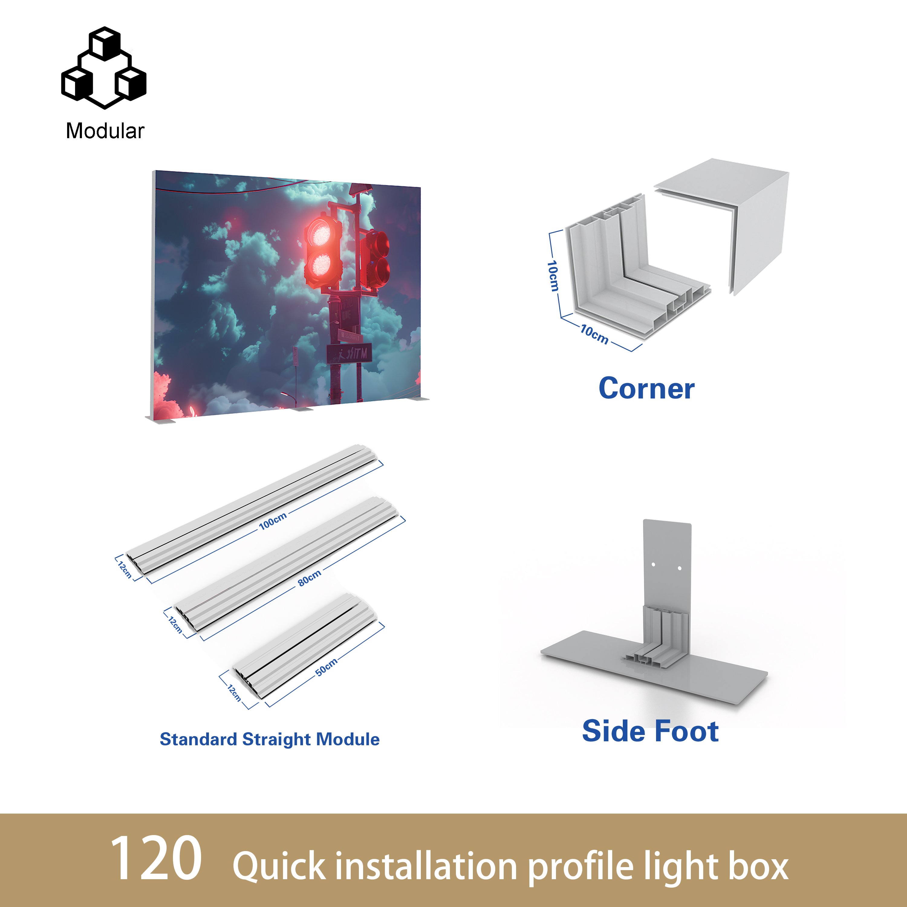 Advertising Tradeshow Exhibition Booth Display Tension Fabric Backdrop SEG Pop Up Led Backlit Light Box Photo Light Box Led Seg