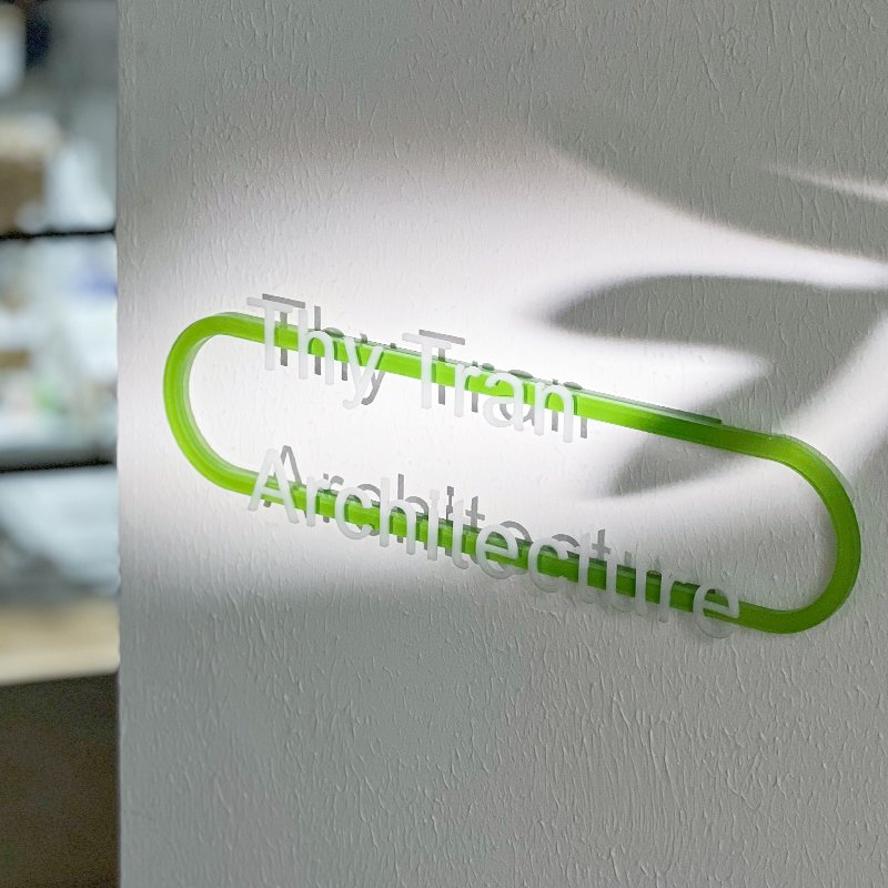 Creative Acrylic Doorplate 3D Stereoscopic Character Logo Advertising Board Customization