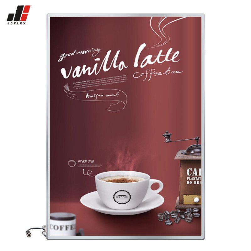 A1 A2 A3 A4 Open Ultra-Thin Aluminum Snap Photo Frame Light Box with Tempered Glass LED for Restaurant Menu Board Advertising