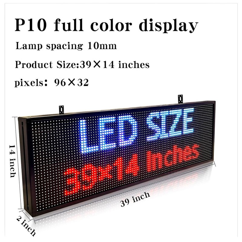 Programmable Outdoor P10 Led Module Scrolling Advertising Light Box Indoor Signage Billboards Led Sign Board Digital Displays