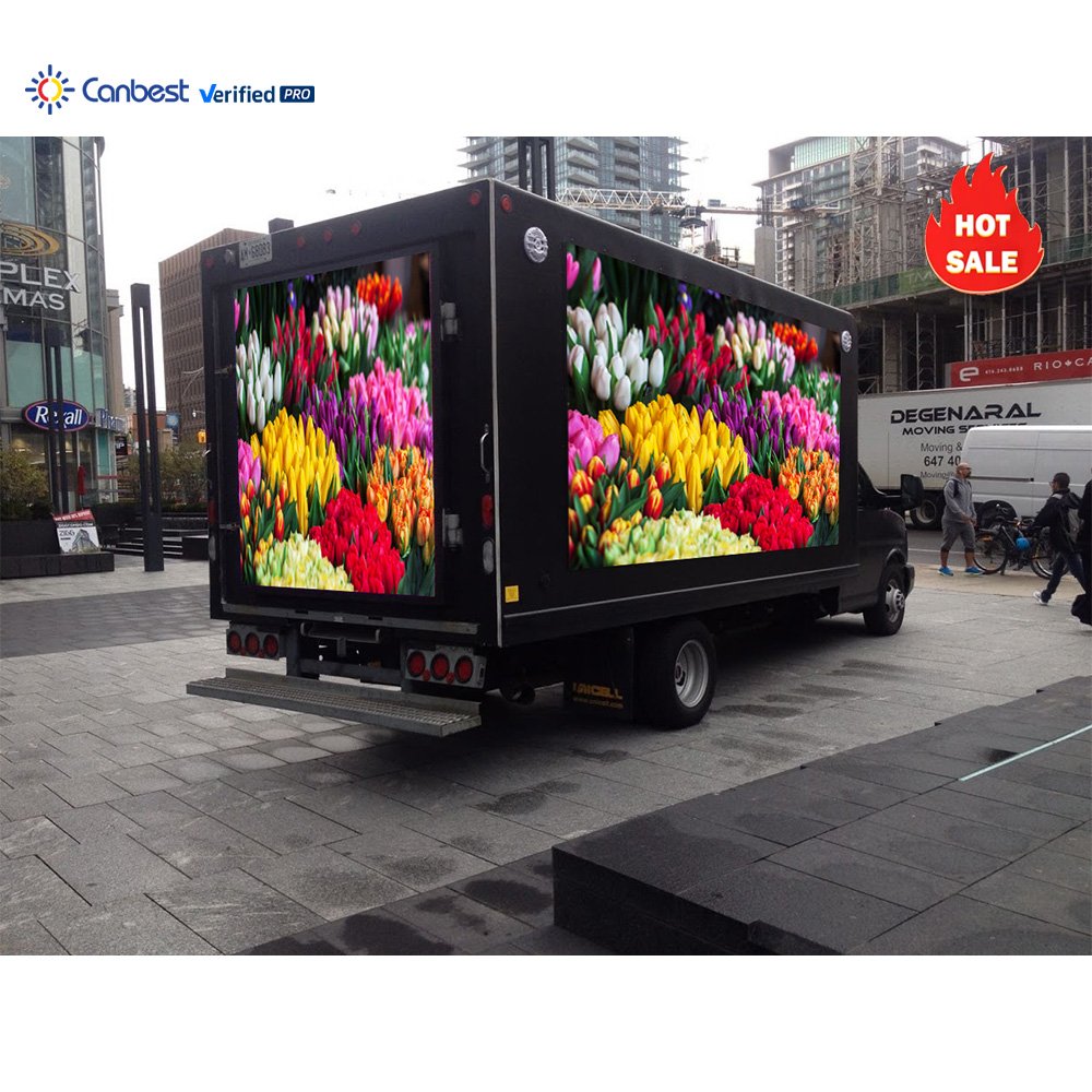 P4 4Mm Waterproof High Brightness Advertising Moving Truck Van Led Billboard Wall Panel For Commercial