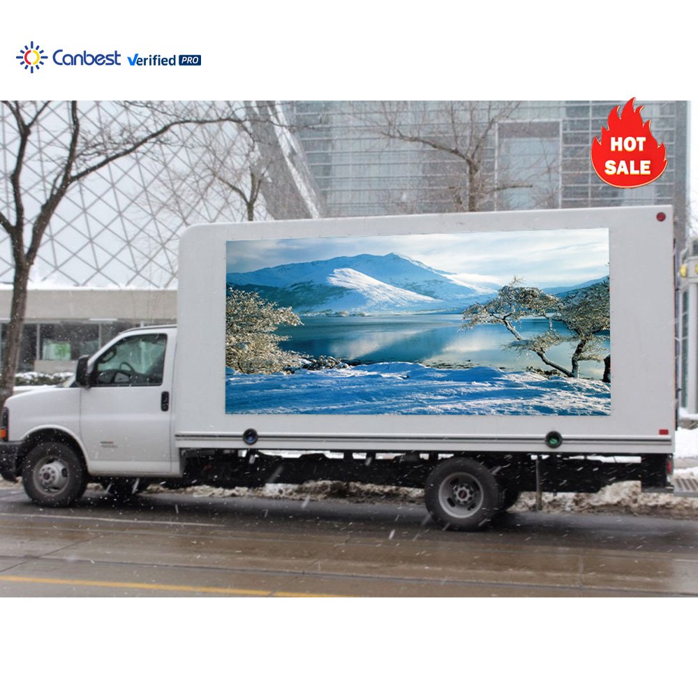 P4 4Mm Waterproof High Brightness Advertising Moving Truck Van Led Billboard Wall Panel For Commercial
