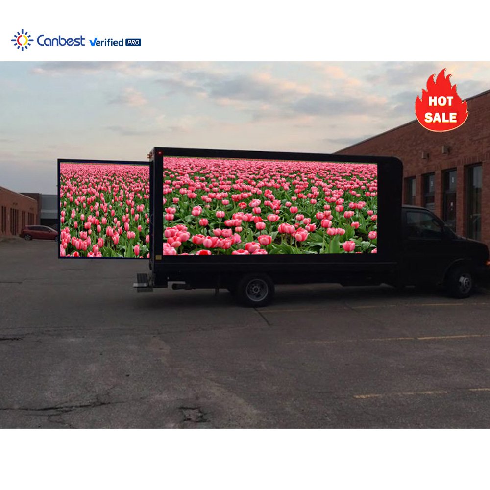 P4 4Mm Waterproof High Brightness Advertising Moving Truck Van Led Billboard Wall Panel For Commercial