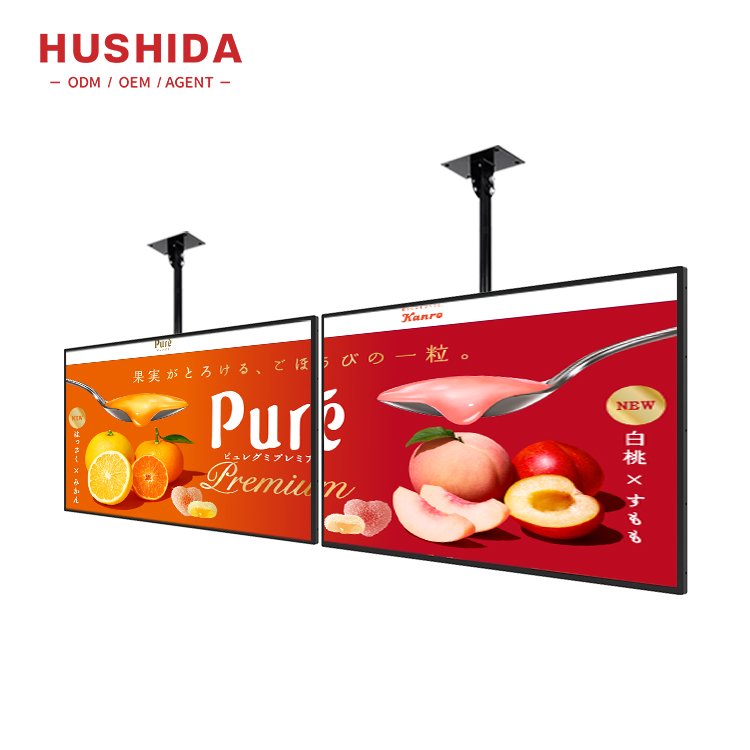 32 43 49 55inch Super thin restaurant wall mount digital signage android lcd advertising display screen digital menu board