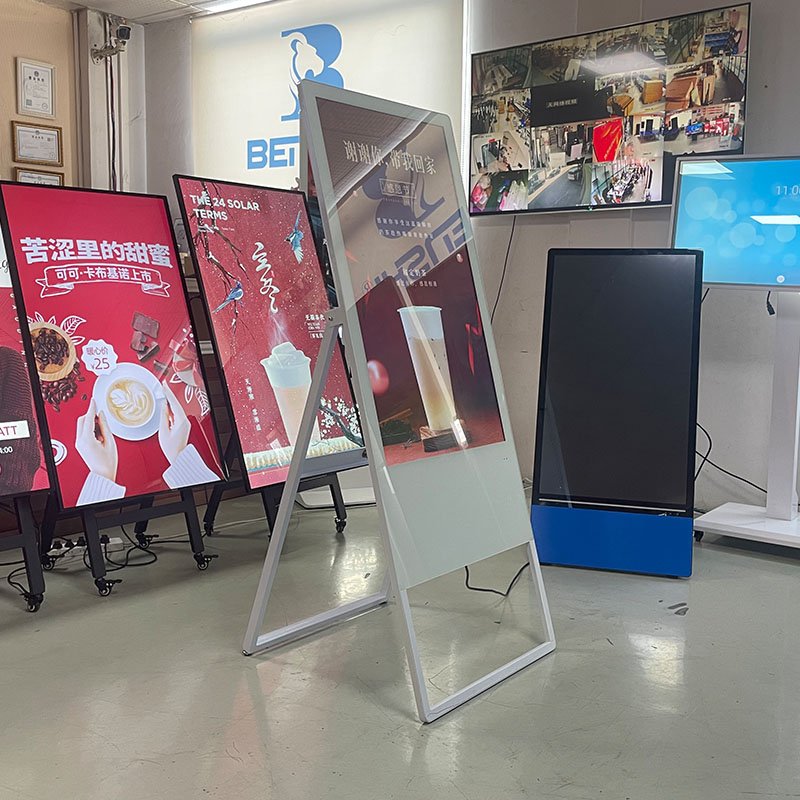 43 Inch Indoor FLoor Standing Billboard Digital Signage Advertising LCD Display Portable Poster Board