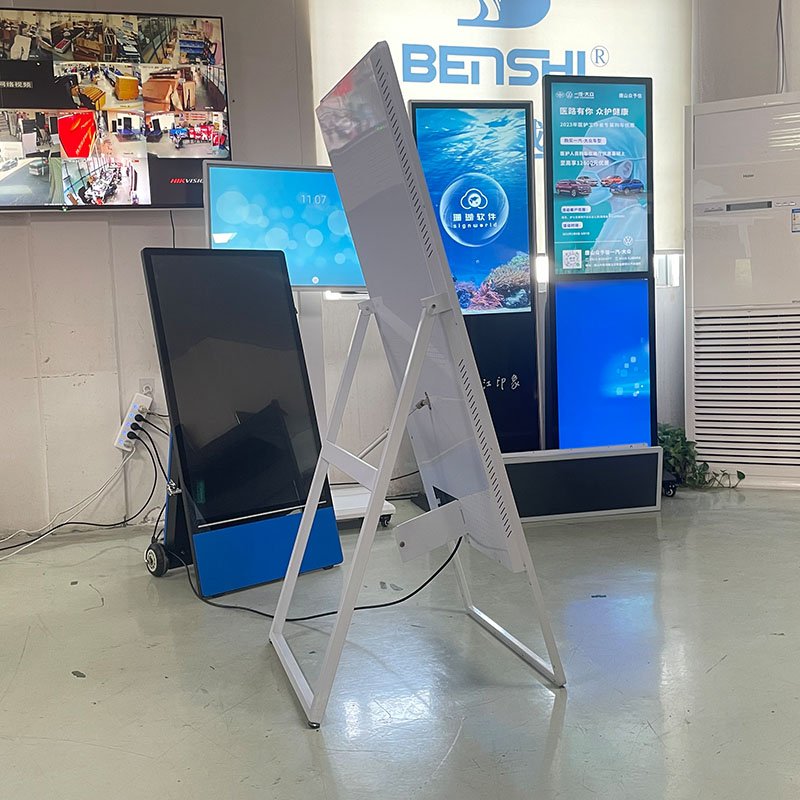 43 Inch Indoor FLoor Standing Billboard Digital Signage Advertising LCD Display Portable Poster Board