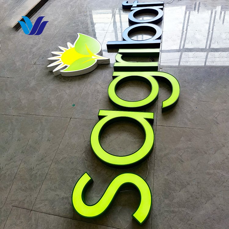 HONGSEN Custom acrylic letter sign channel letter sign LED board