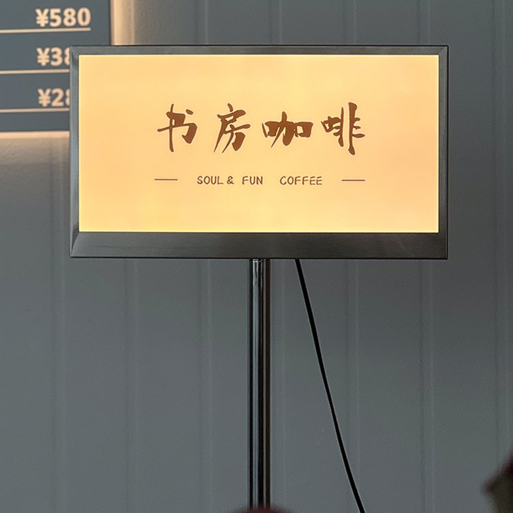 Led Advertising Sign Board Floor Standing Display Stand Backlit poster Board Light Box Sign