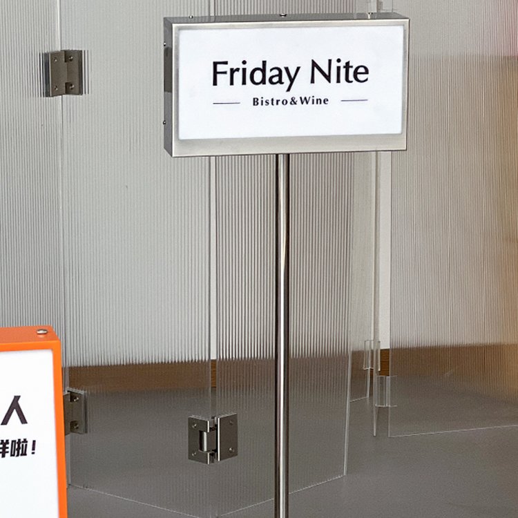 Led Advertising Sign Board Floor Standing Display Stand Backlit poster Board Light Box Sign