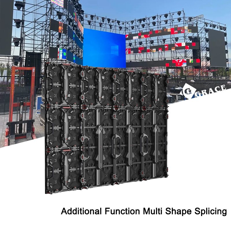 Igracelite 500x1000mm Waterproof Giant LED Stage Backdrop Screen For Outdoor Full Color P3.91 LED Display Screen