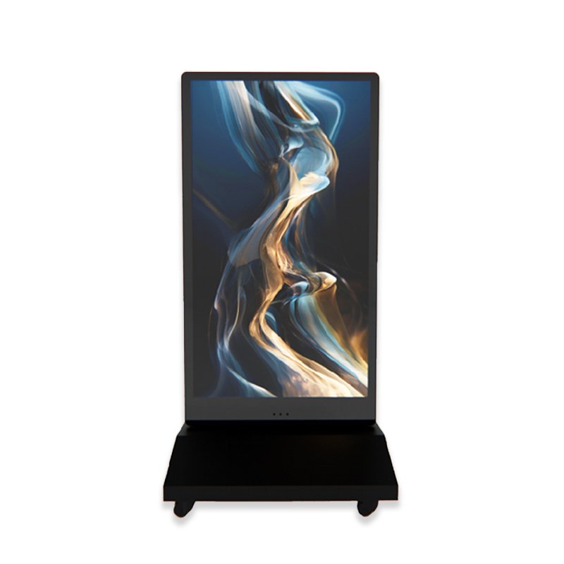 Waterproof 43 inch Outdoor Dual-sided Advertising Player Recharge Portable Digital Signage and Display Mobile Video Boards