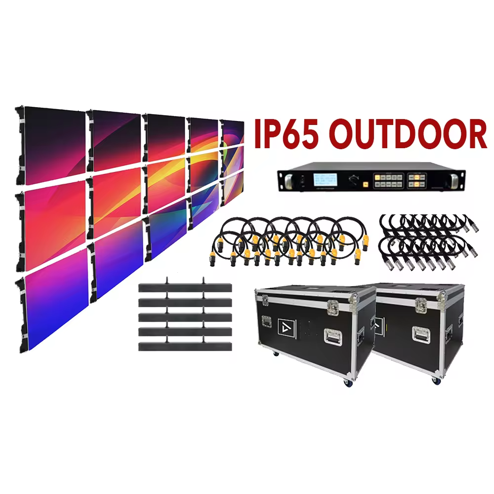 P2.6 P2.9 P4.81 Indoor Outdoor Full Color Commercial Hd Video Wall 500mm*500mm P3.91 Outdoor Advertising Led Display Screen