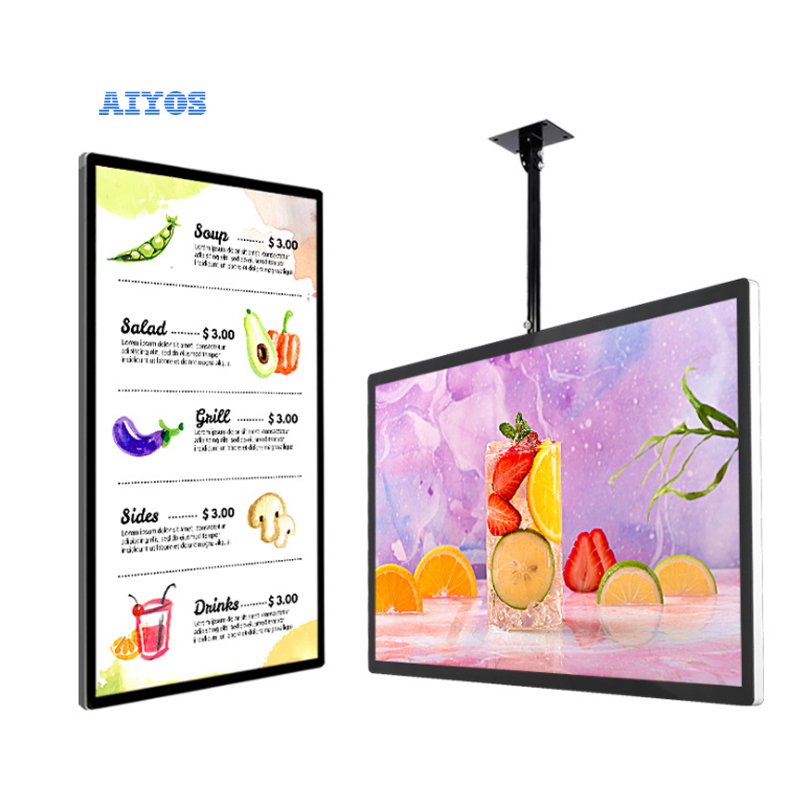 Smart TV Network Android 32Inch Hanging Wall-Mounted Advertising Machine Display LCD Restaurant/ Hotel/store Digital Signage