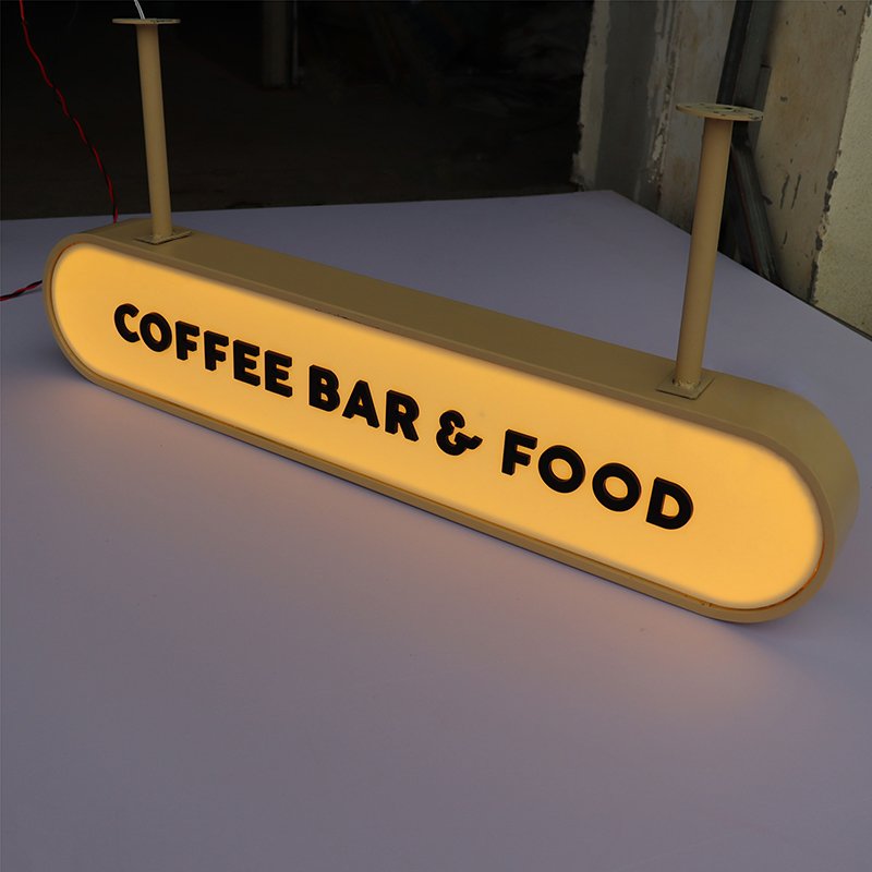custom lightbox signs for business outdoor coffee shop door sign luminous acrylic light box