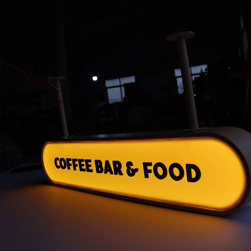 custom lightbox signs for business outdoor coffee shop door sign luminous acrylic light box
