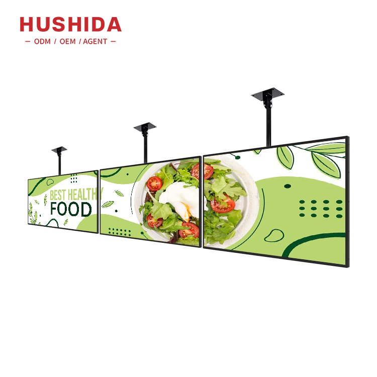 32 43 50 55 inch fast food hang menu board advertising lcd menu board wall mount of coffee menu