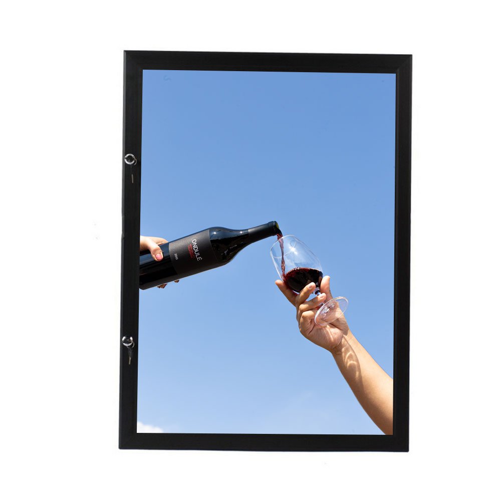 Outdoor advertising light box signage fast food restaurant led wall mounted menu board