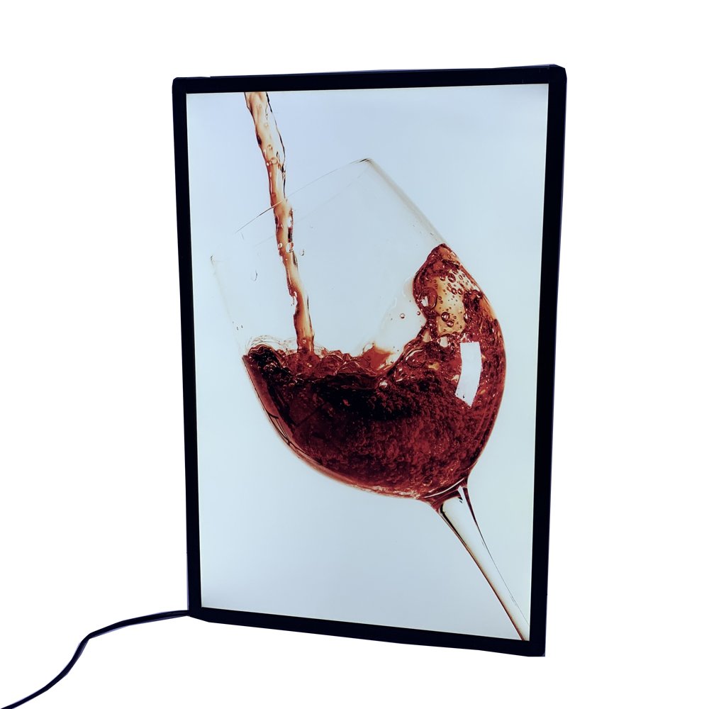Slim light box magnetic advertising photo frame menu board exhibit led light box