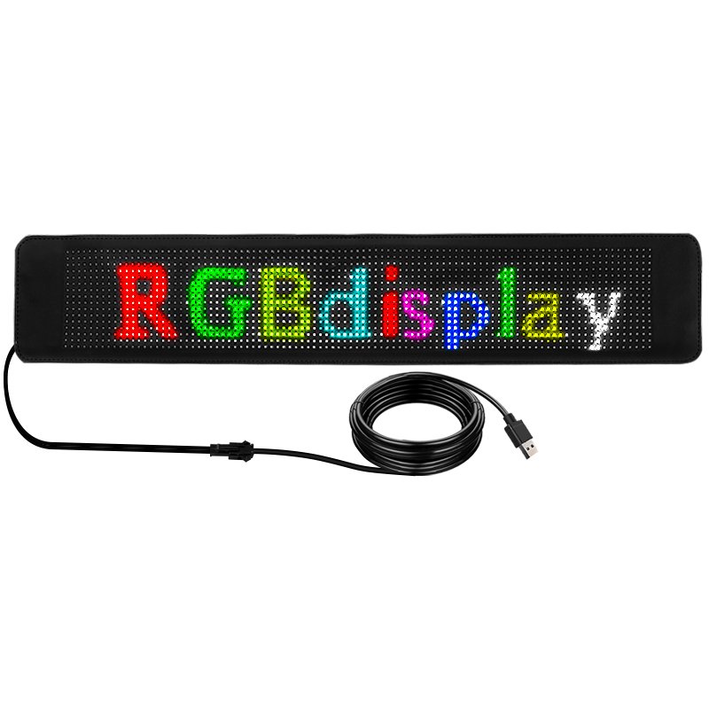 Programmable Scrolling Messages Flexible LED Sign Display App Control LED Sign Board for Cars Shops Digital Advertising Screen