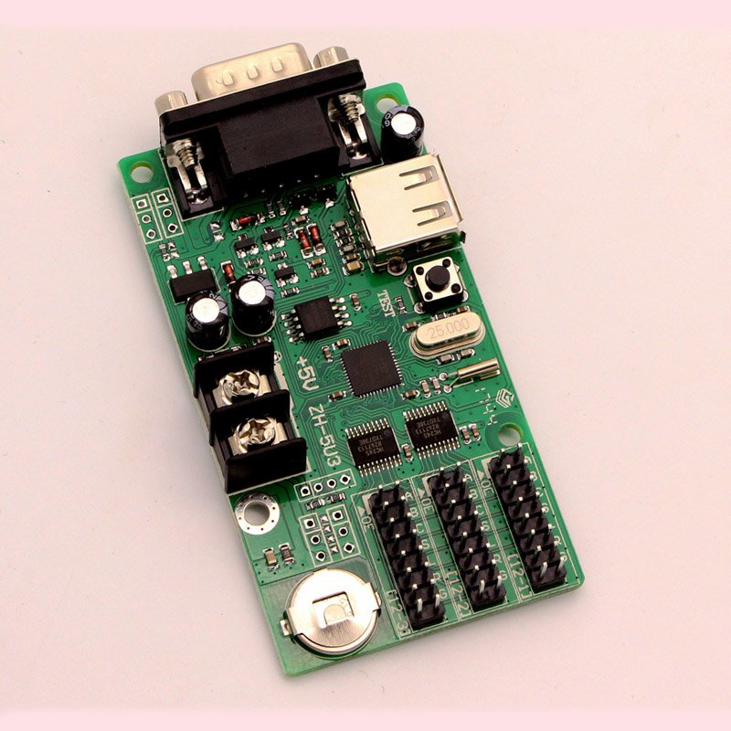USB And Serial Dual Communication P10 LED Display Panel Board