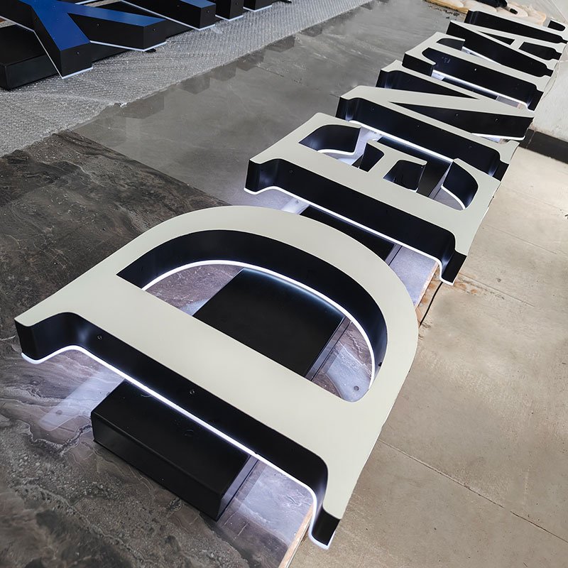 Business Sign Outside Advertising Dental Acrylic Backlit Channel Letter Led Illuminated Logo Custom Sign 3D Letters Led Light