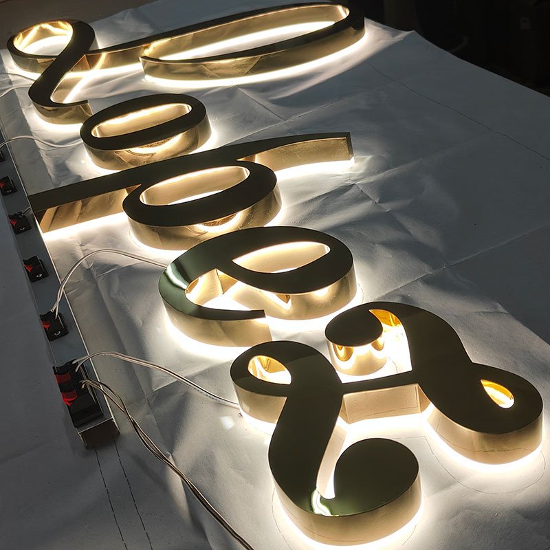 Business Sign Outside Advertising Dental Acrylic Backlit Channel Letter Led Illuminated Logo Custom Sign 3D Letters Led Light