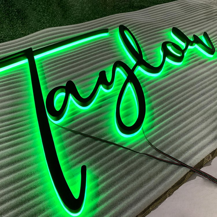 stainless steel led backlit sign custom letter led logo sign outdoor logo signage channel letter 3d custom led sign for business
