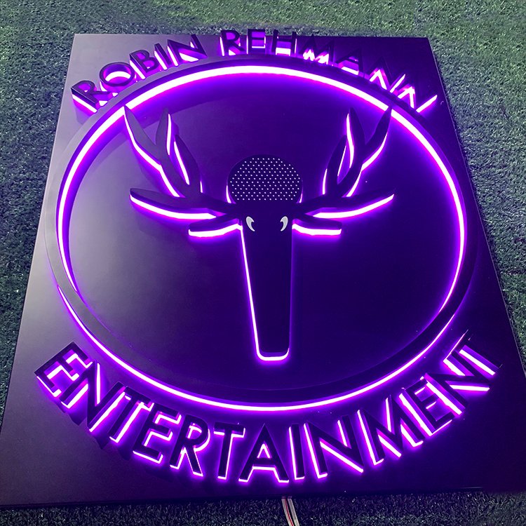 stainless steel led backlit sign custom letter led logo sign outdoor logo signage channel letter 3d custom led sign for business