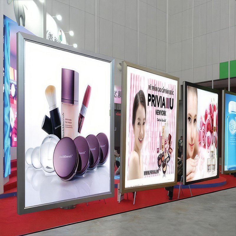 Shop Outdoor ultra thin Light Box Illuminated Advertising Sign Board Led Slim Light Box Picture Frames For Advertising Display