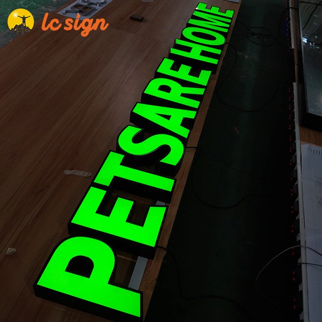 Outdoor waterproof outdoor led sign board price 3d acrylic letters for sale