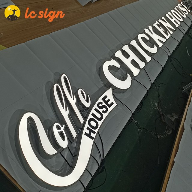Outdoor waterproof outdoor led sign board price 3d acrylic letters for sale