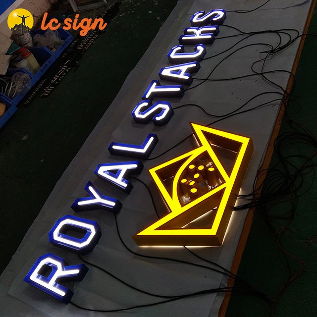 Outdoor waterproof outdoor led sign board price 3d acrylic letters for sale