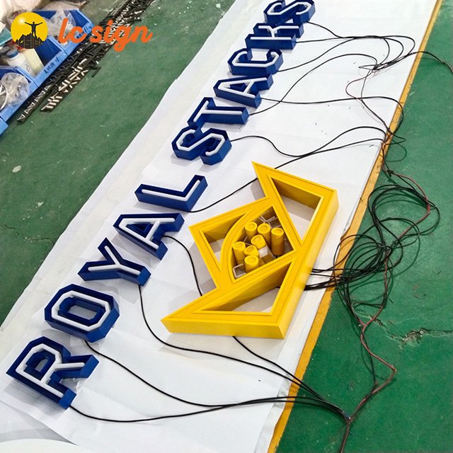 Outdoor waterproof outdoor led sign board price 3d acrylic letters for sale