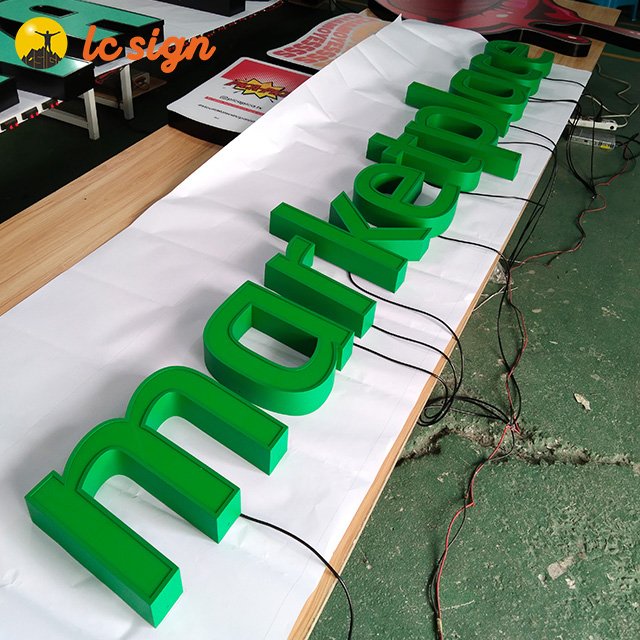 Outdoor waterproof outdoor led sign board price 3d acrylic letters for sale