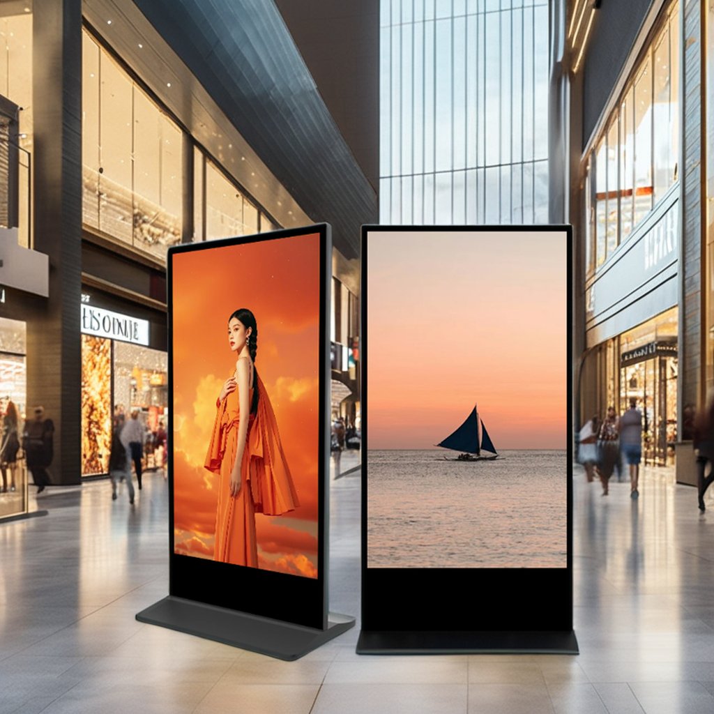 HD ultra thin internet advertising digital signages 86/98inch totem touch screen indoor advertising screen commercial display tv