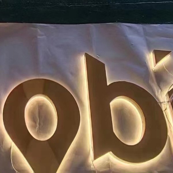 Personalized Outdoor Illuminated Sign Board Made of Glass and PVC for Office or Retail Shop Use