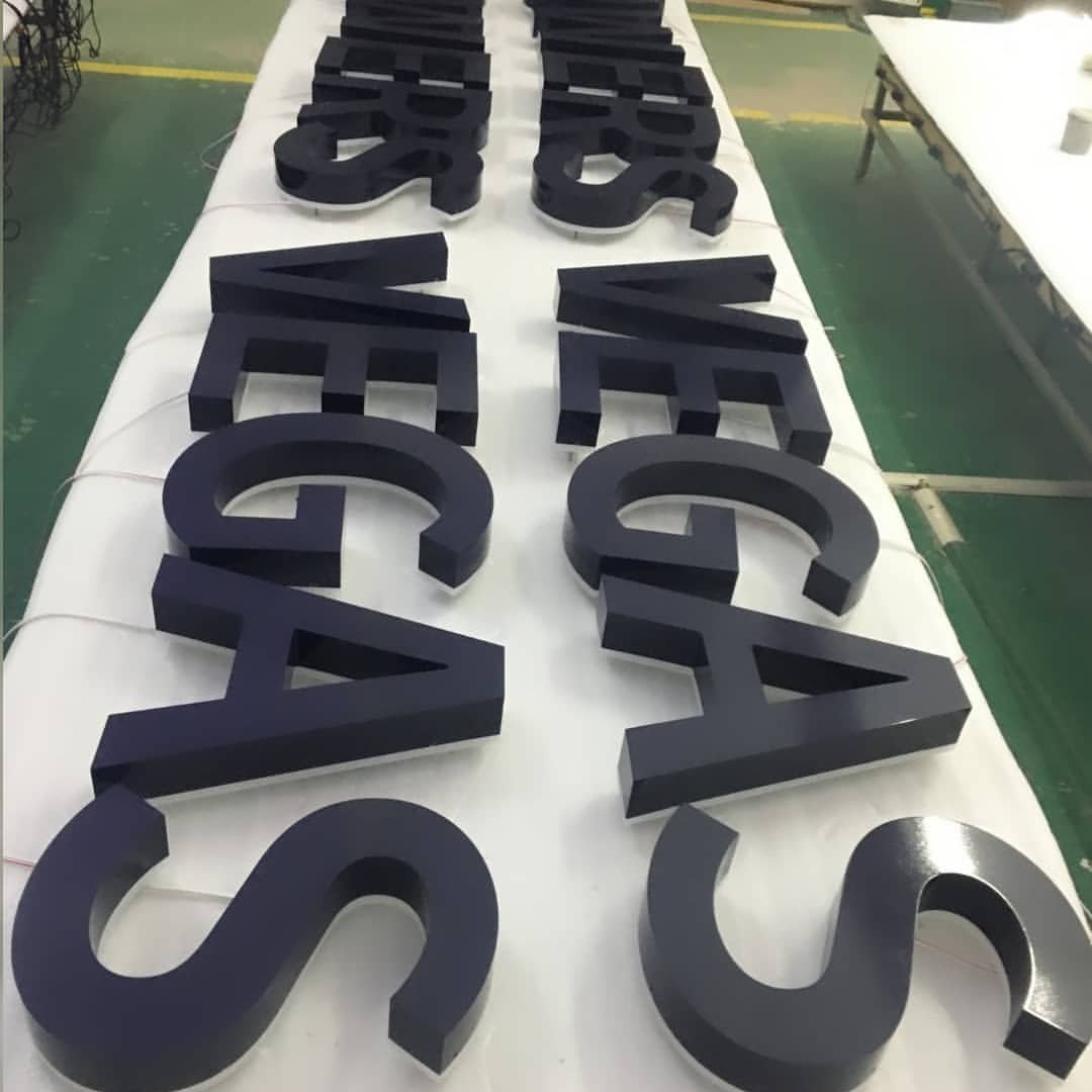 Advertising Letter Acrylic Backlit Sign Stainless Steel Acrylic Sign 3d Illuminated Logo Sign Board