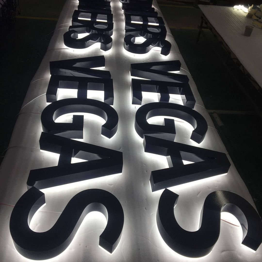 Advertising Letter Acrylic Backlit Sign Stainless Steel Acrylic Sign 3d Illuminated Logo Sign Board