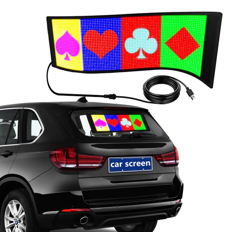 Pixel 32*96 Flexible Illuminated Advertising LED Screen APP Control Moving Messages Display Soft LED Board Flexible LED Panel