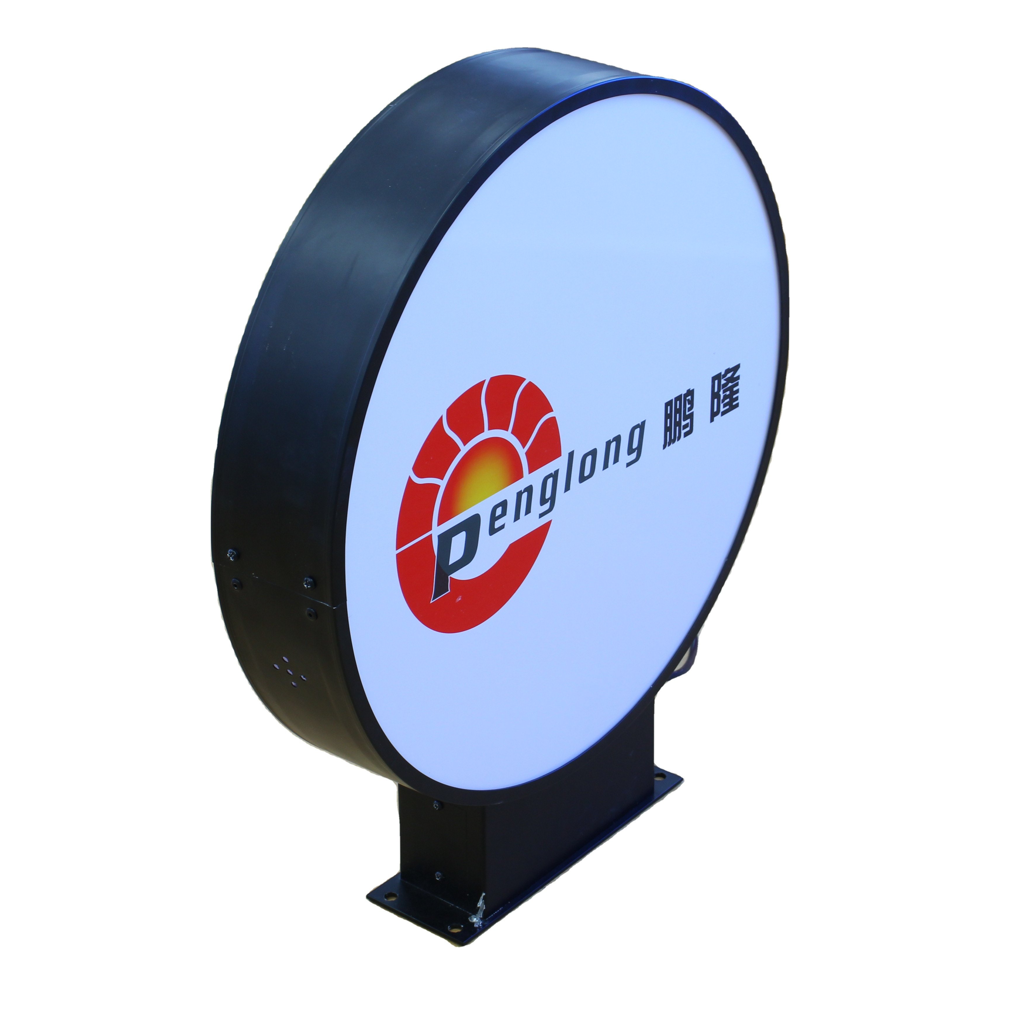 Advertising Sign Board Signs Lightbox Round Led Double Sided Acrylic Round Shape Light Box