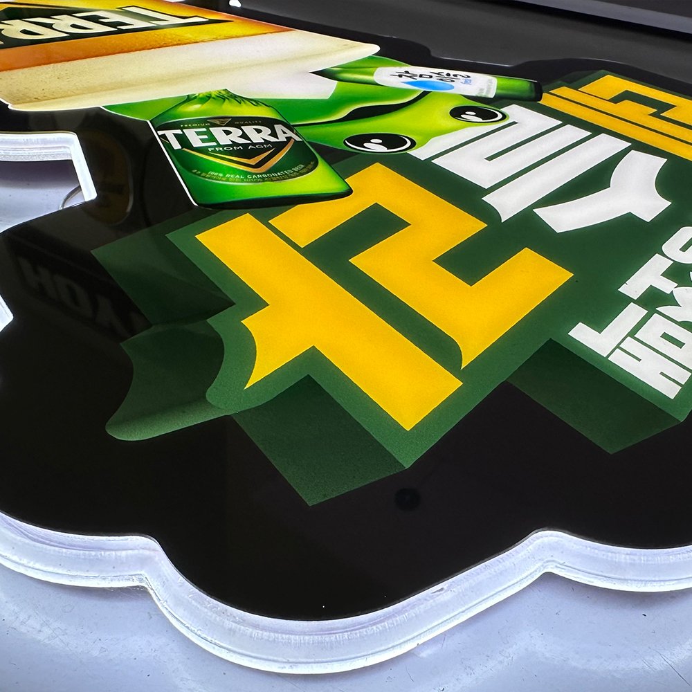 Super Thin LED Sign Board Outdoor Advertising Wall Mounted Shops Bars Hotels Home Acrylic Material DC/AC Power Popular Product