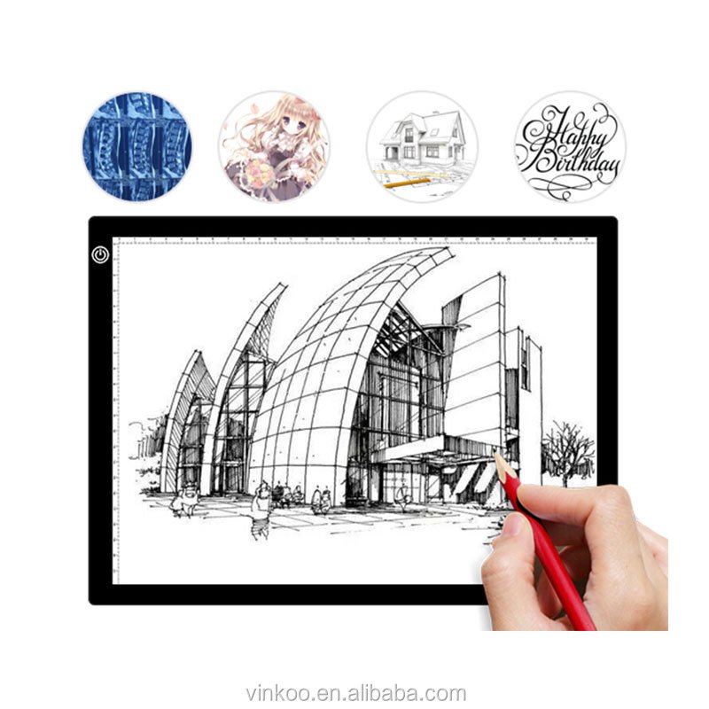 Led Sketching Copying Light Board Dimmable Diamond Drawing Graphic Tablet A3 Led Tracing Board