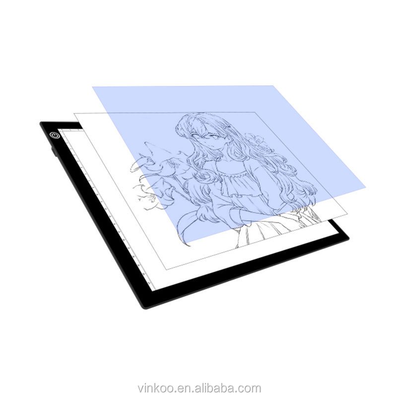 Led Sketching Copying Light Board Dimmable Diamond Drawing Graphic Tablet A3 Led Tracing Board