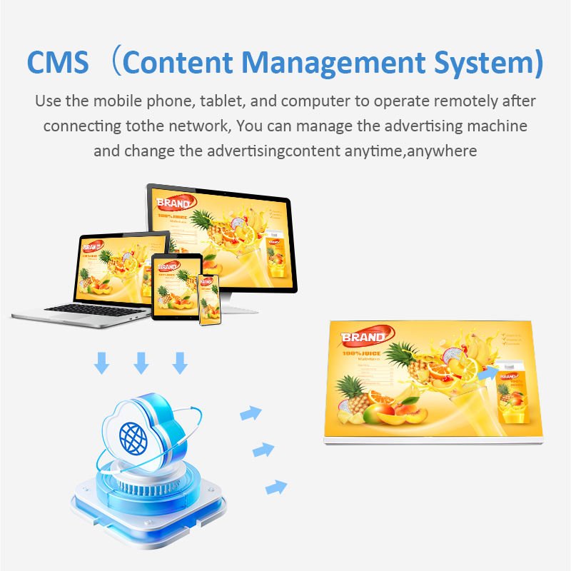 Big Size 23.8 Inch Desk Digital Signage Advertising Player Touch Restaurant Digital Menu Board Display For Hotel Hospital Store