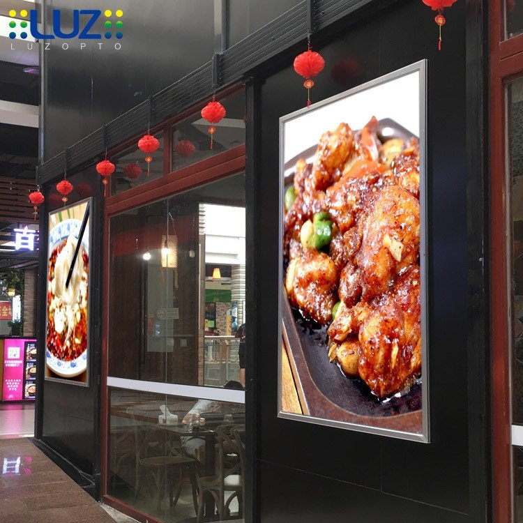 led board menu sign menu light box sign black board wall panels LED promotional poster frame a1 led menu light box advertising