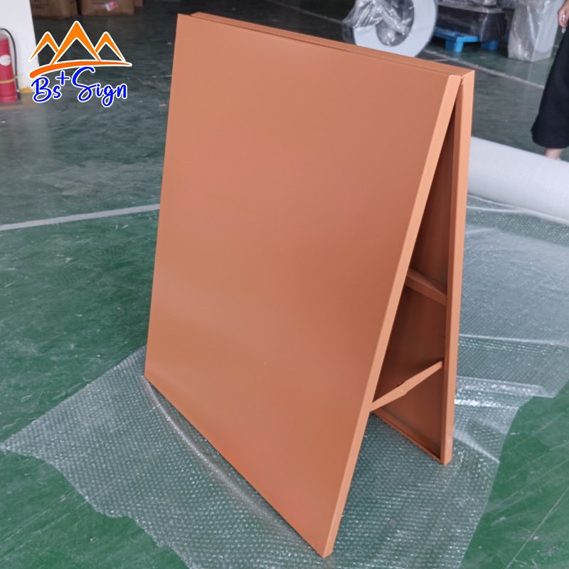 BS+ Custom Advertising Boards A Frame Sign Outdoor Sign Board Metal Business Signage Board Stand