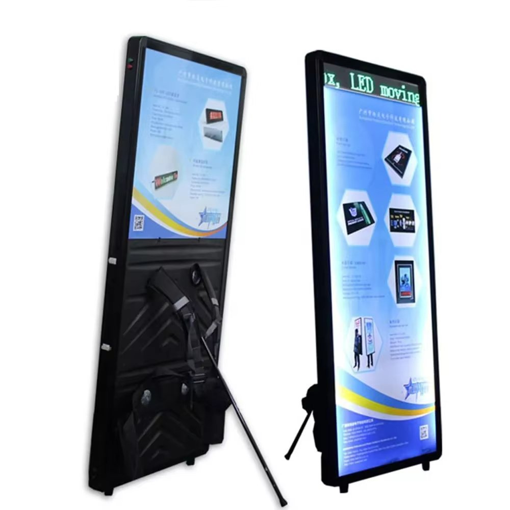 High quality LED backpack light box with battery portable walking billboard