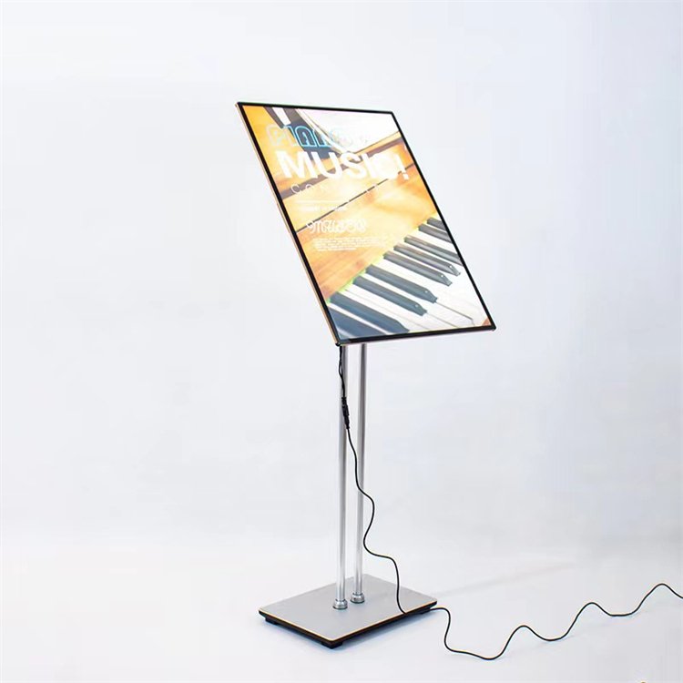 Menu Board Stand Welcome Sign Marketing Products Led Advertising Light Box Height Adjustment Mental Board Accessories